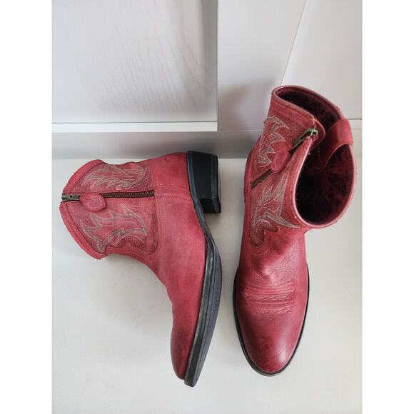 ARIAT Billie Unbridled Red Leather Western Cowgirl Boot - Women's 11B NEW - Picture 4 of 12